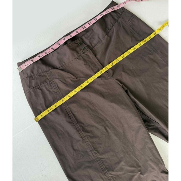 Babette Wide Leg Lantern Barrel Cropped Pants Lagenlook Brown Women's sz. Small - Picture 4 of 8